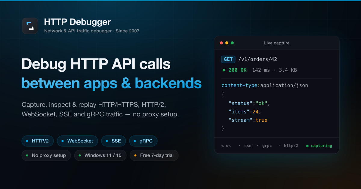 HTTP Debugger(http抓包工具)v10.6汉化版